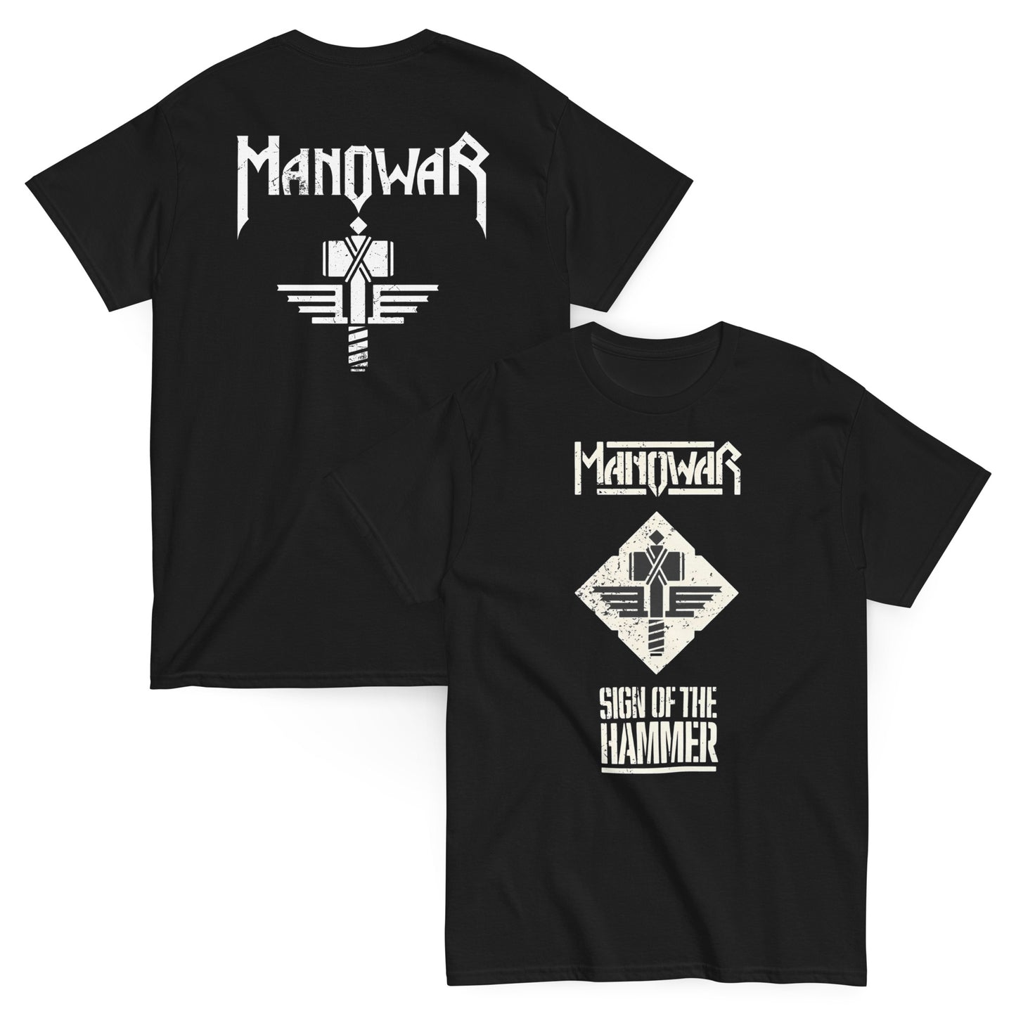 Manowar - Camiseta Heavy Metal Unisex Clásica