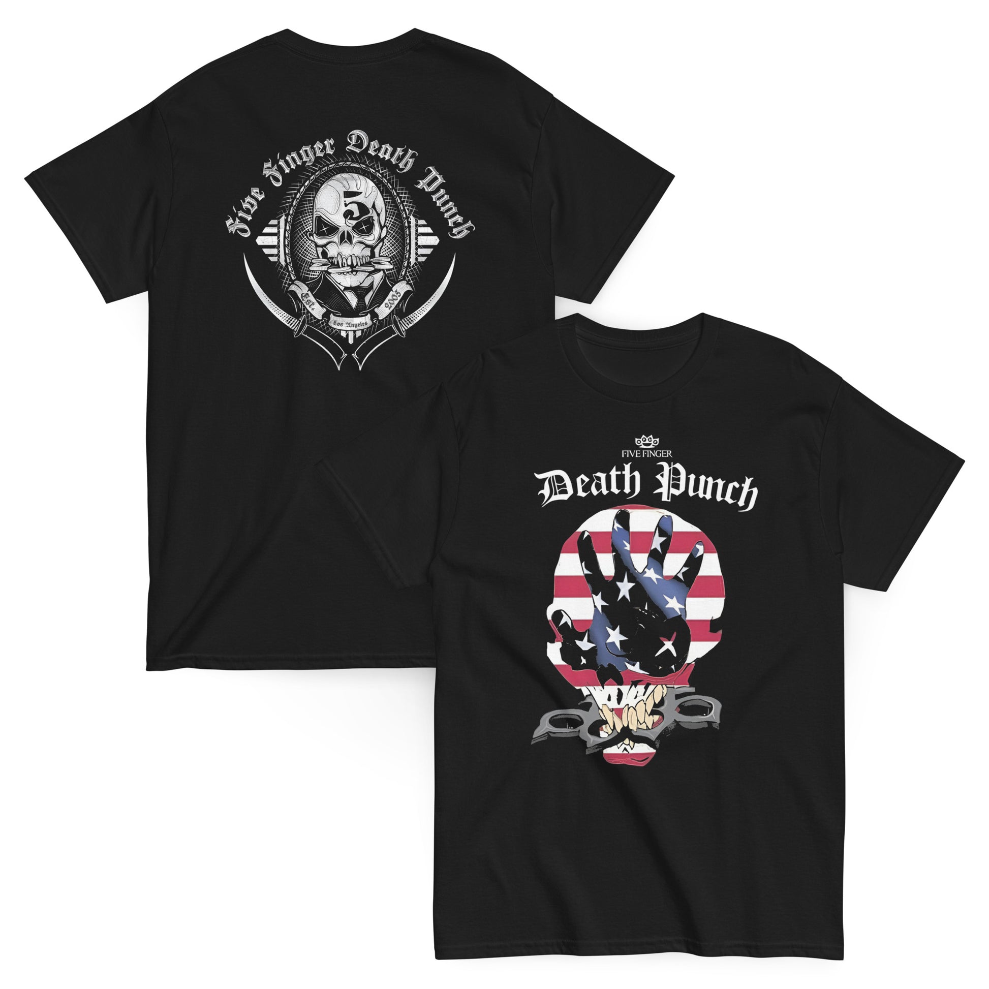 Five Finger Death Punch Camiseta Groove Metal Las Vegas Unisex Premium