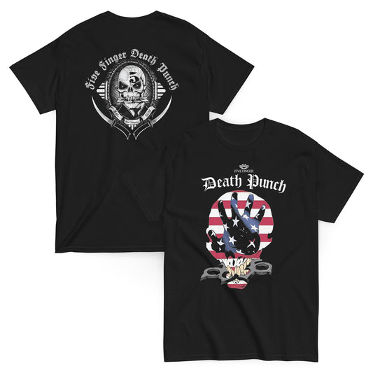 Five Finger Death Punch Camiseta Groove Metal Las Vegas Unisex Premium
