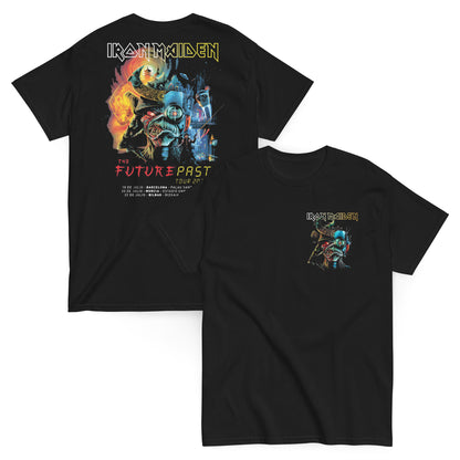 Iron Maiden Camiseta Heavy Metal Future Past Tour Madrid Unisex Clásica