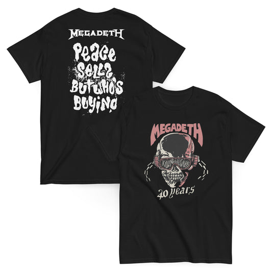 Megadeth - Camiseta Thrash Metal Big Four Unisex Clásica