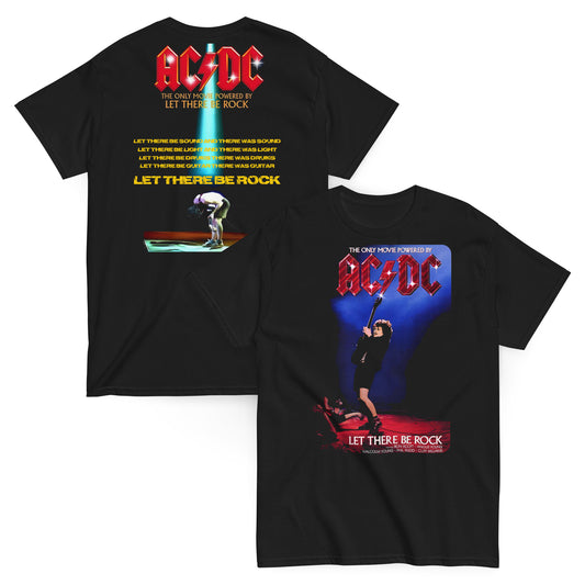 AC/DC Camiseta Hard Rock Let There Be Rock 1977 Unisex Clásica