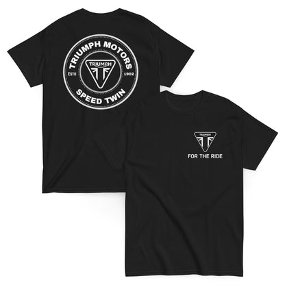 Triumph Motors - Camiseta Biker Motocicletas Unisex Clásica