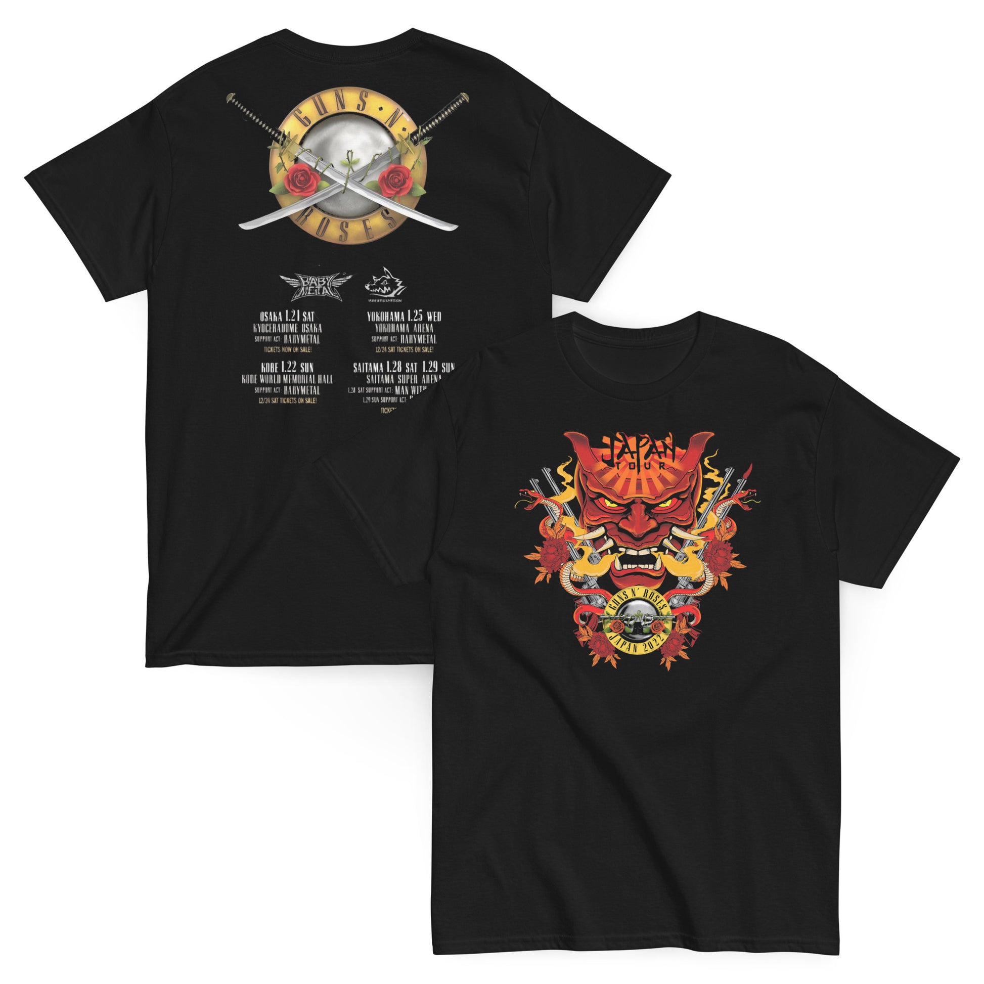 Guns N' Roses - Camiseta World Tour Japan Unisex Premium
