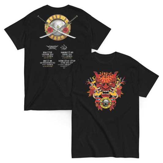 Guns N' Roses - Camiseta World Tour Japan Unisex Premium