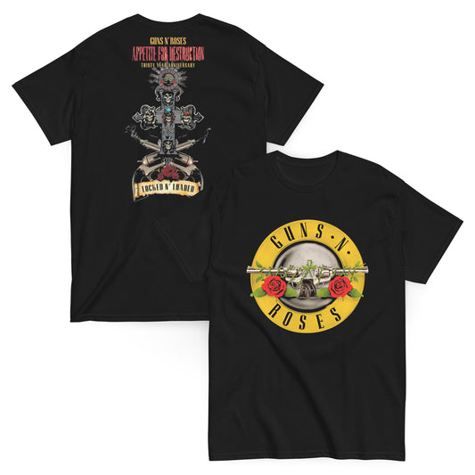 Guns N' Roses - Camiseta Arena Rock Hollywood Unisex Clásica