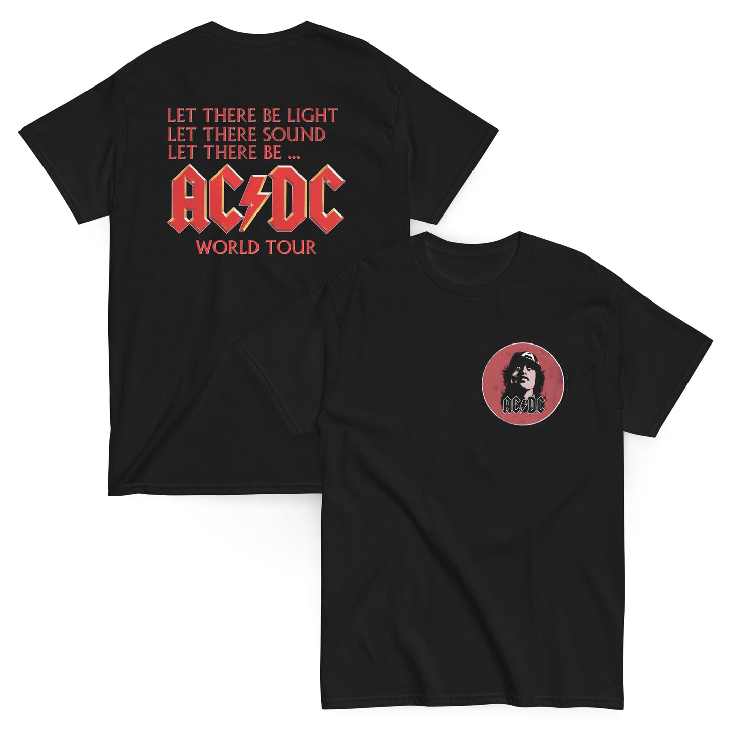 AC/DC Camiseta Hard Rock Angus Young Tour Unisex Premium