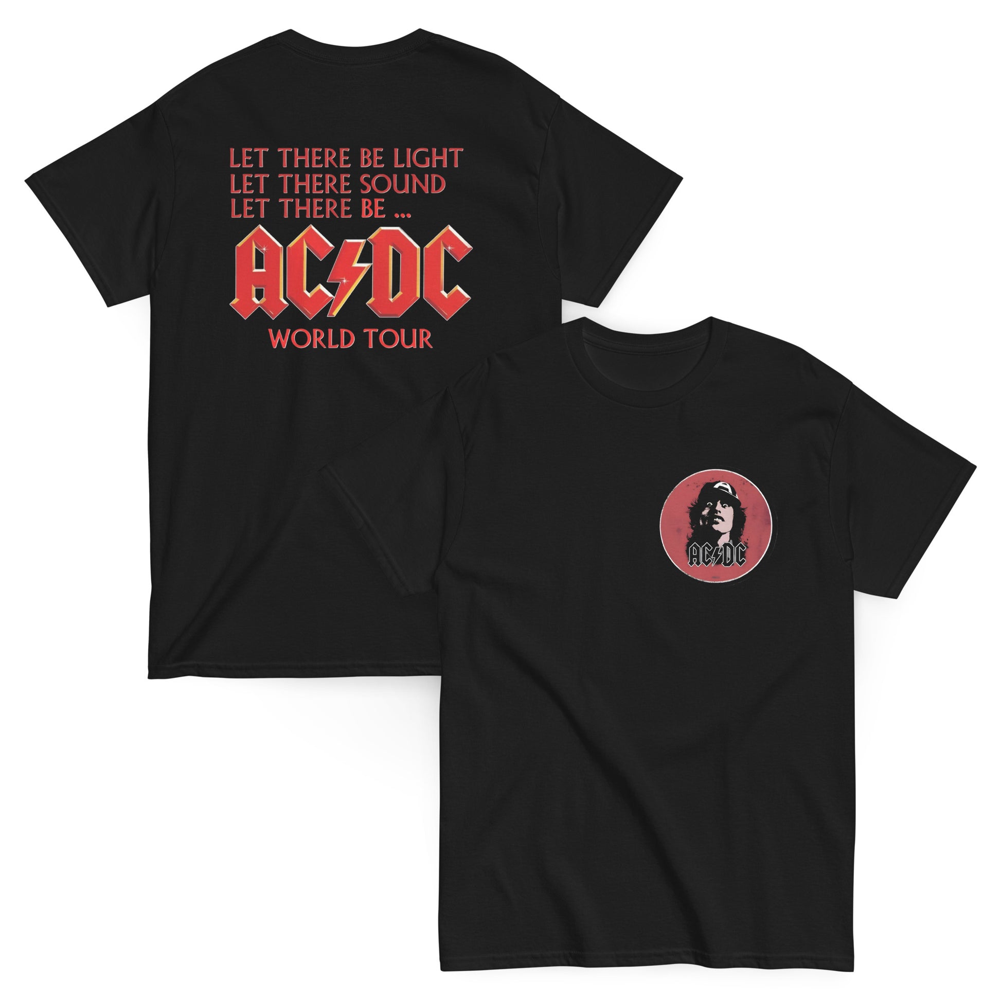 AC/DC Camiseta Hard Rock Angus Young Tour Unisex Premium