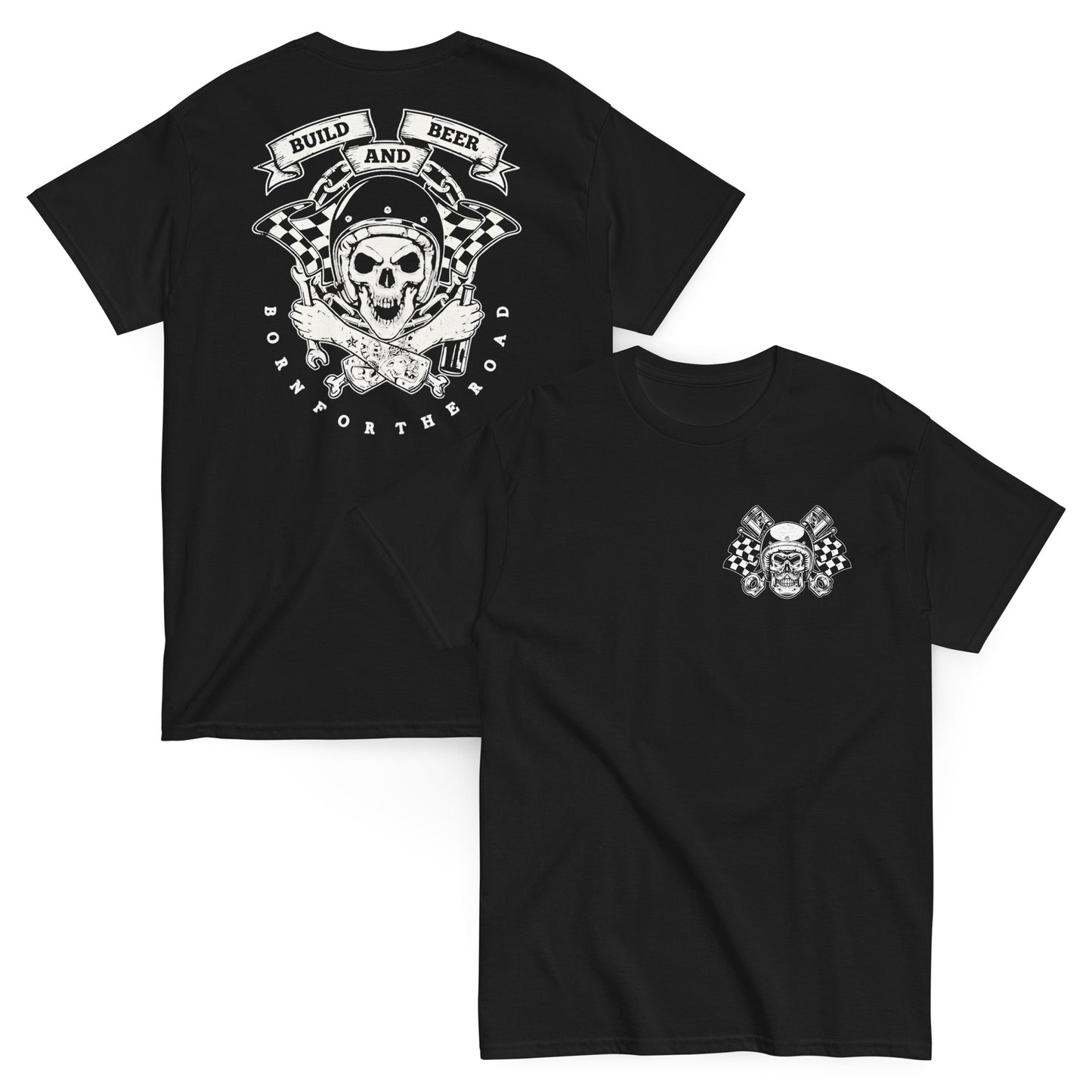 Biker Custom Rider - Camiseta Motocicleta Unisex Clásica