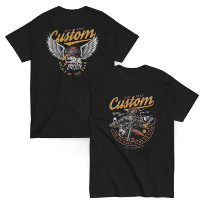 BIKER CUSTOM ROCK RIDER Camiseta clásica unisex
