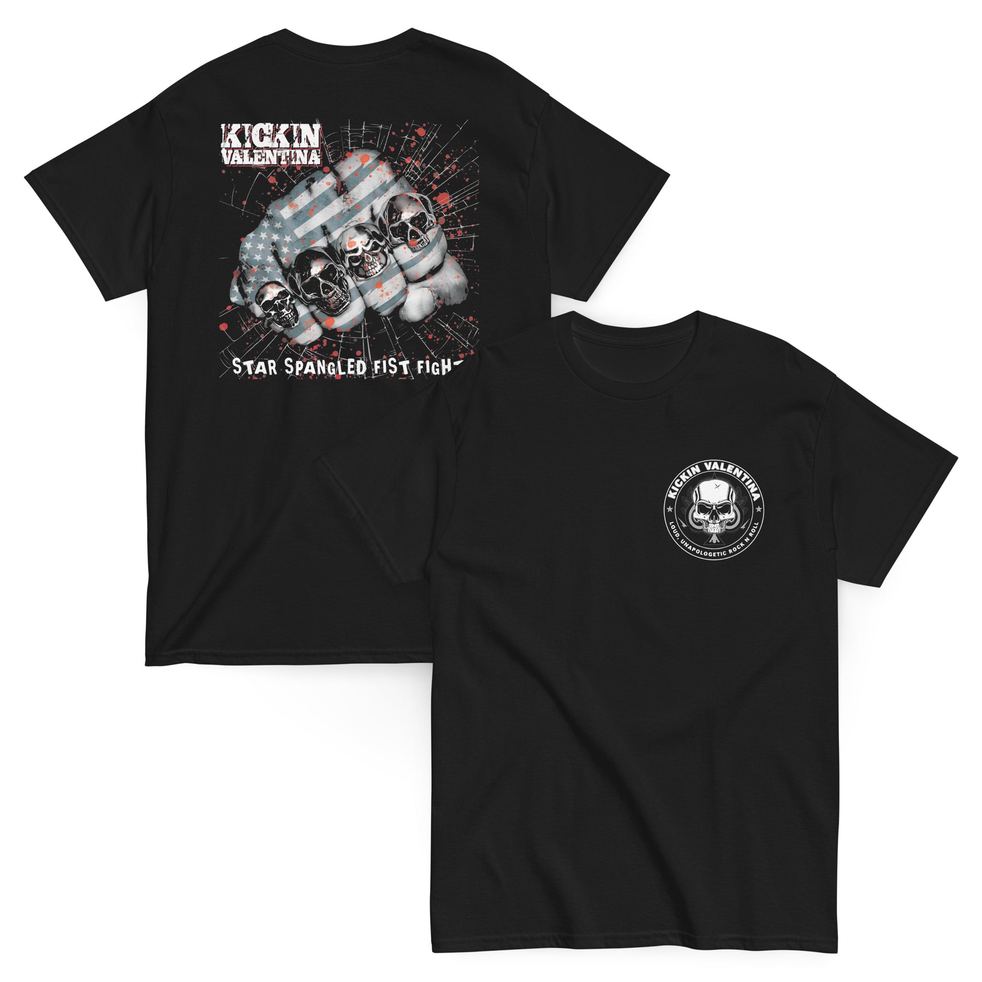 Kickin Valentina Camiseta Glam Metal Atlanta Jimmy Berdine Unisex Premium