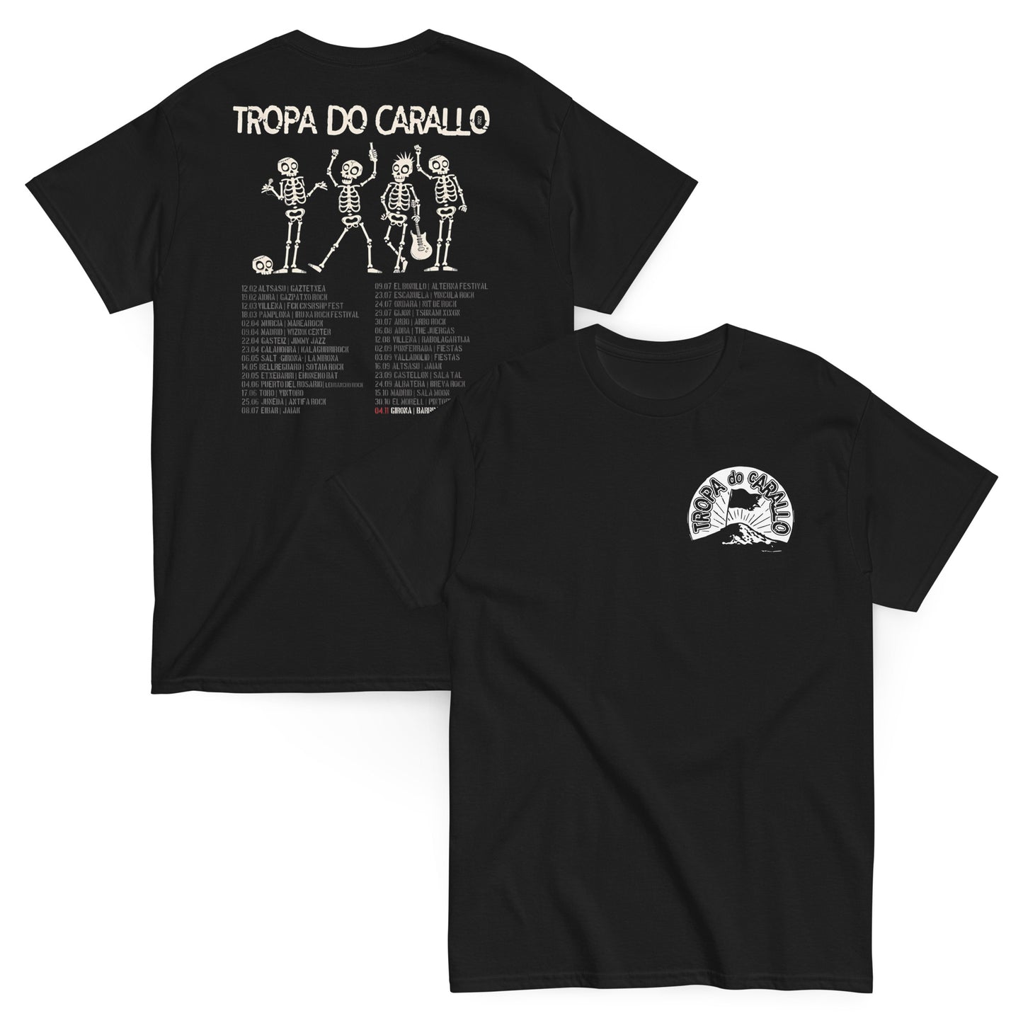 Tropa do Carallo Camiseta Punk Rock Unisex Clásica