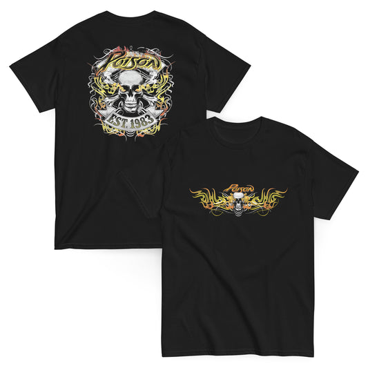 Poison Camiseta Glam Metal Harrisburg Unisex Clásica