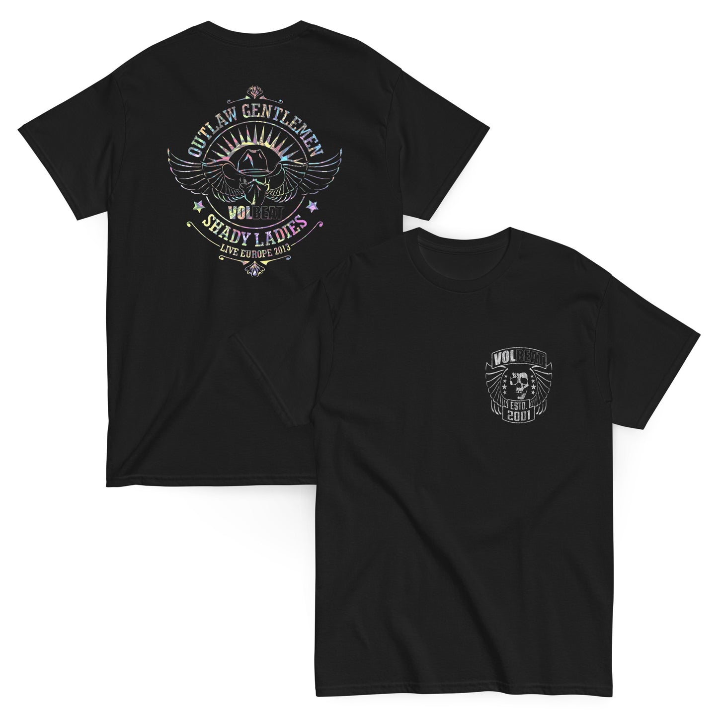 Volbeat Camiseta Heavy Metal Guitar Gangsters & Cadillac Blood Unisex Clásica