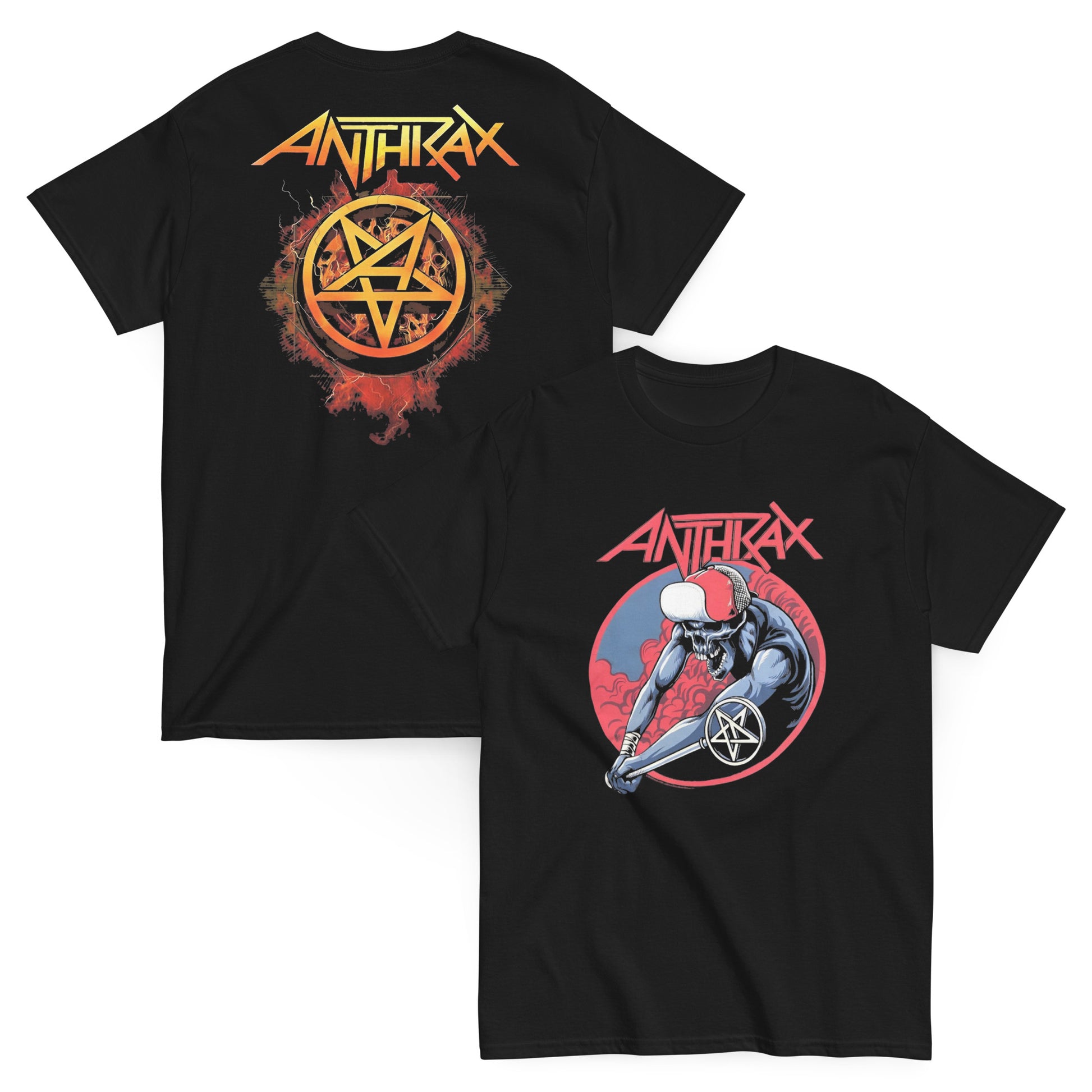 Anthrax Camiseta Thrash Metal Persistence of Time Nueva York Unisex Clásica