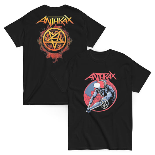 Anthrax Camiseta Thrash Metal Persistence of Time Nueva York Unisex Clásica