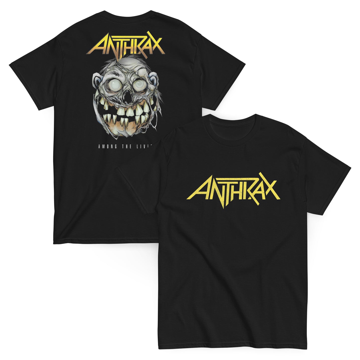 Anthrax Camiseta Thrash Metal Among the Living Nueva York Unisex Clásica