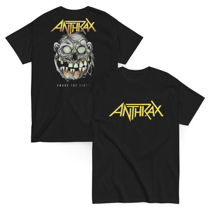 Anthrax Camiseta Thrash Metal Among the Living Nueva York Unisex Clásica