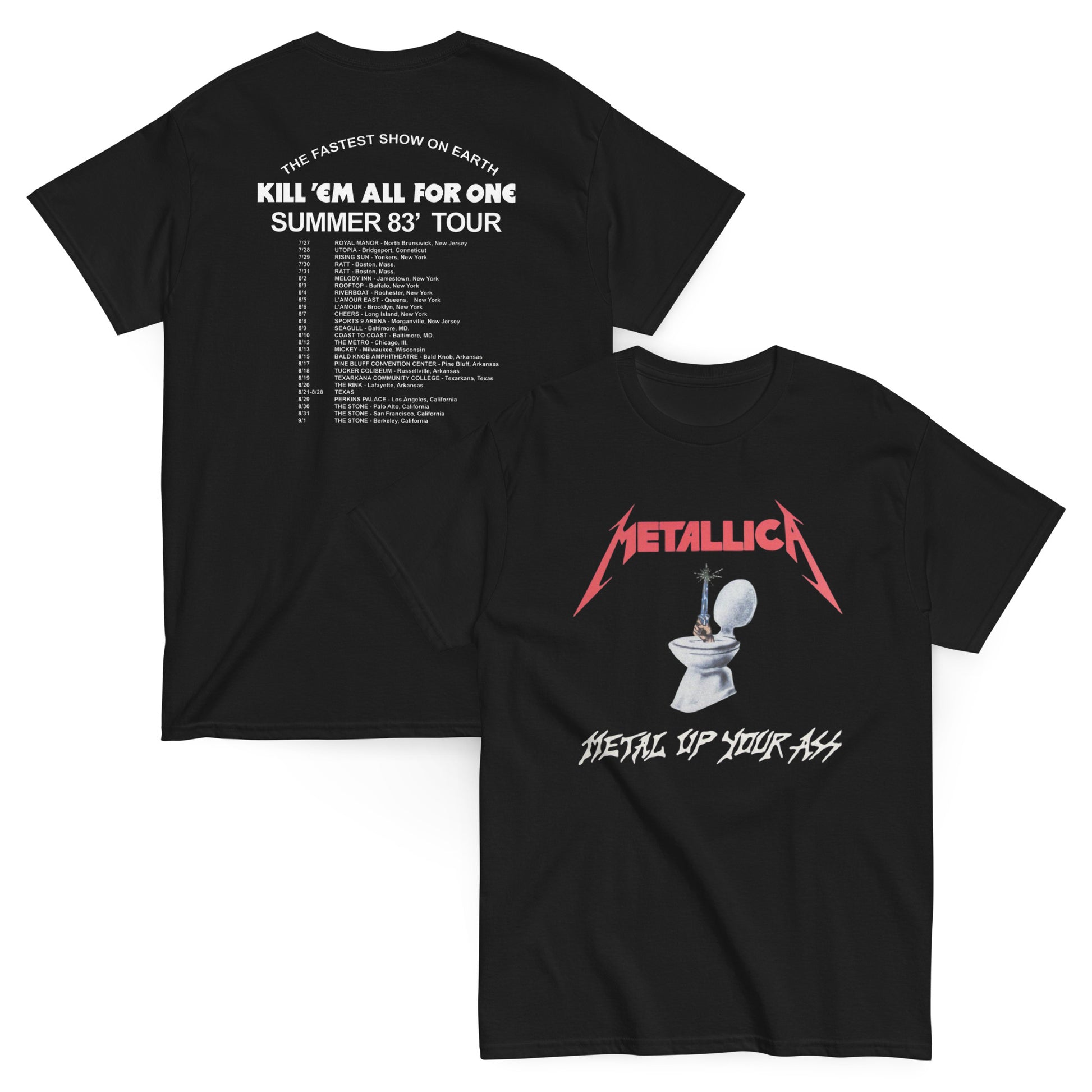Metallica Camiseta Thrash Metal Kill 'Em All Unisex Premium