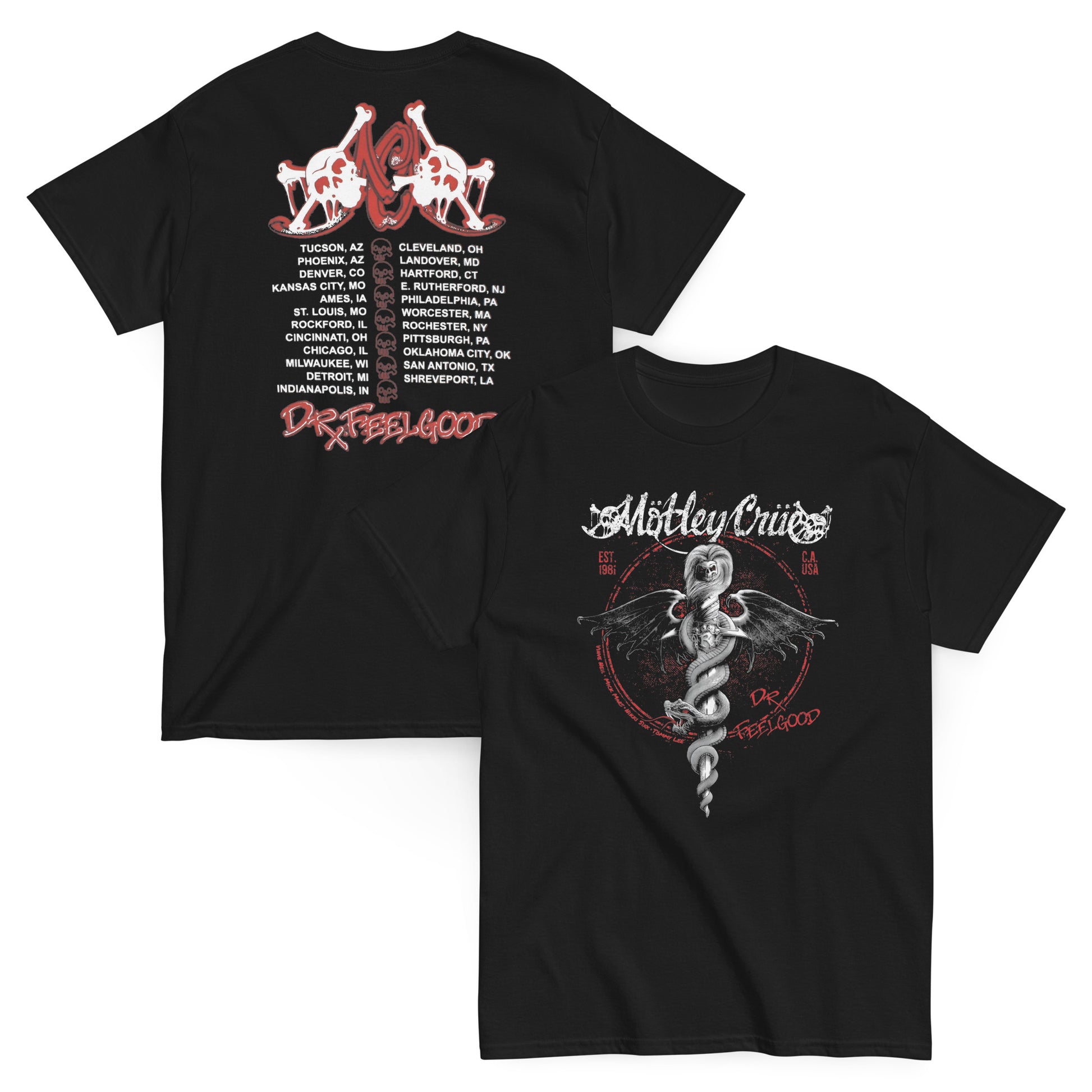 Mötley Crüe Camiseta Glam Metal Shout at the Devil Unisex Premium