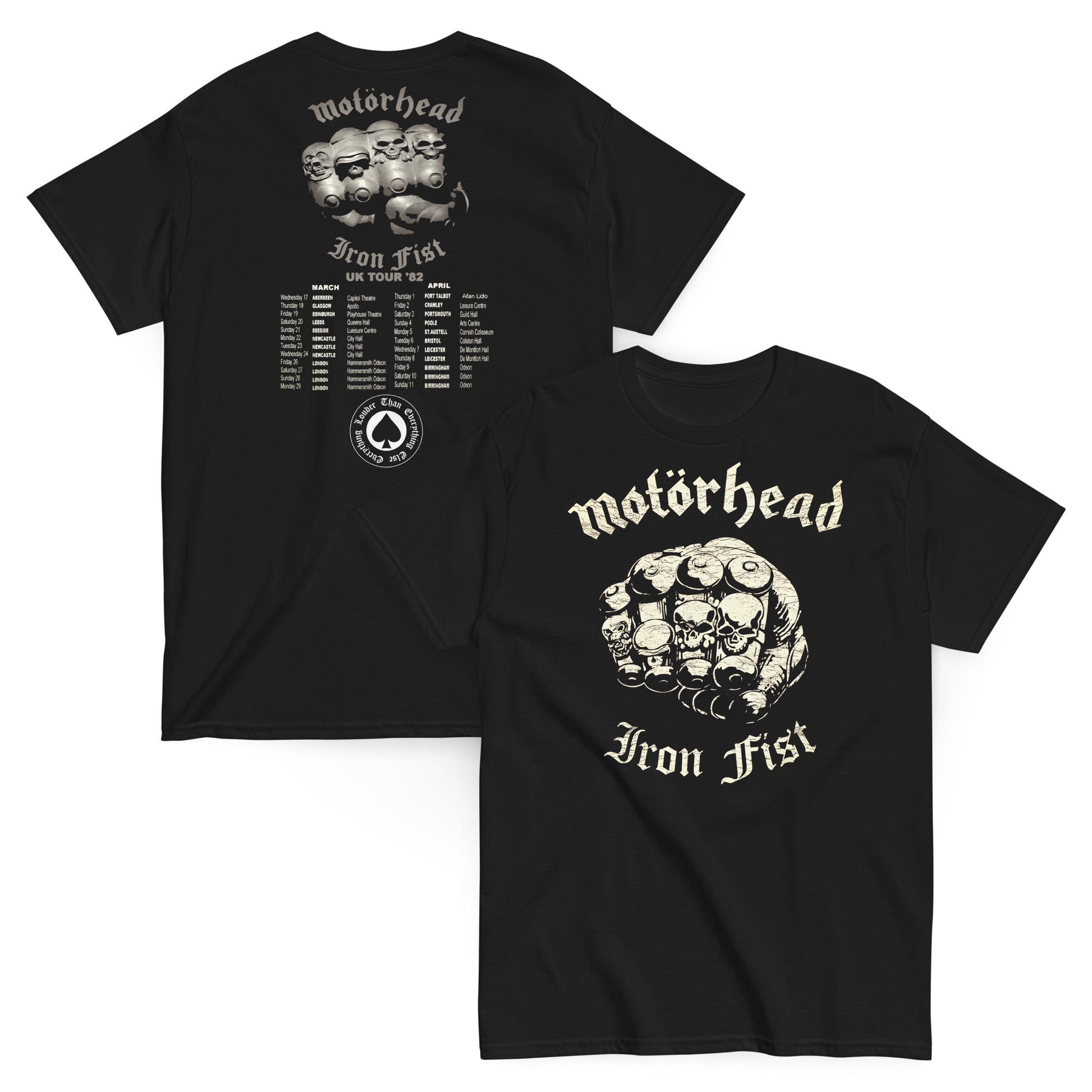 Motörhead Camiseta Heavy Metal Iron Fist Unisex Clásica