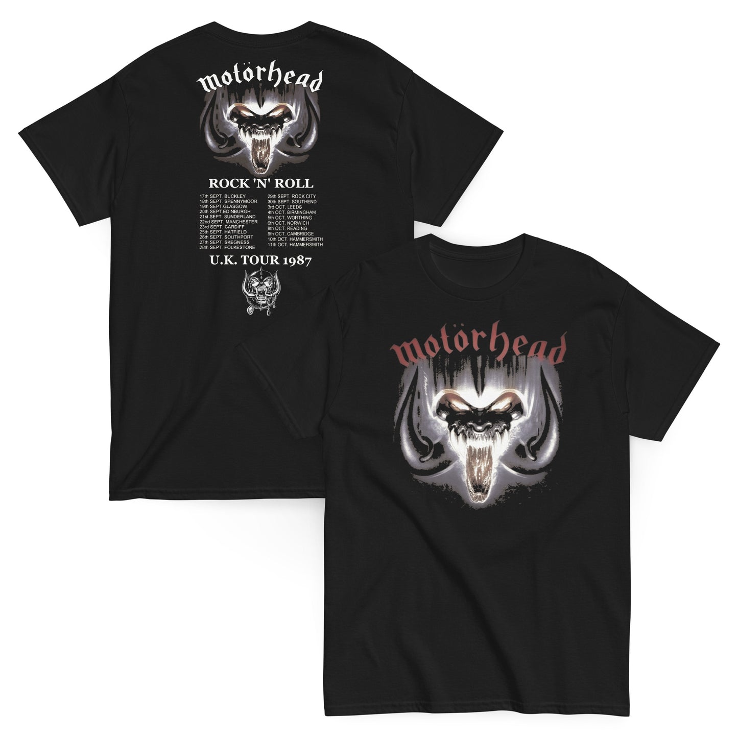 Motörhead Camiseta Heavy Metal Rock 'n' Roll Unisex Clásica
