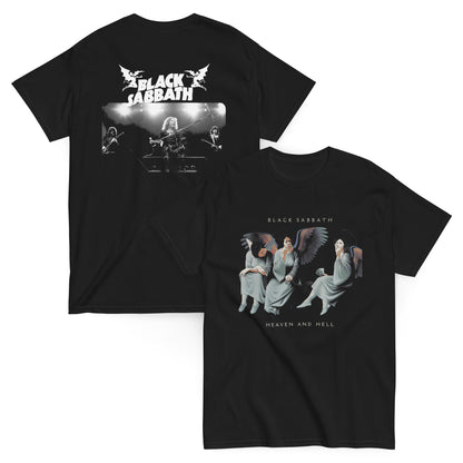 Black Sabbath Camiseta Heavy Metal Heaven and Hell Unisex Premium