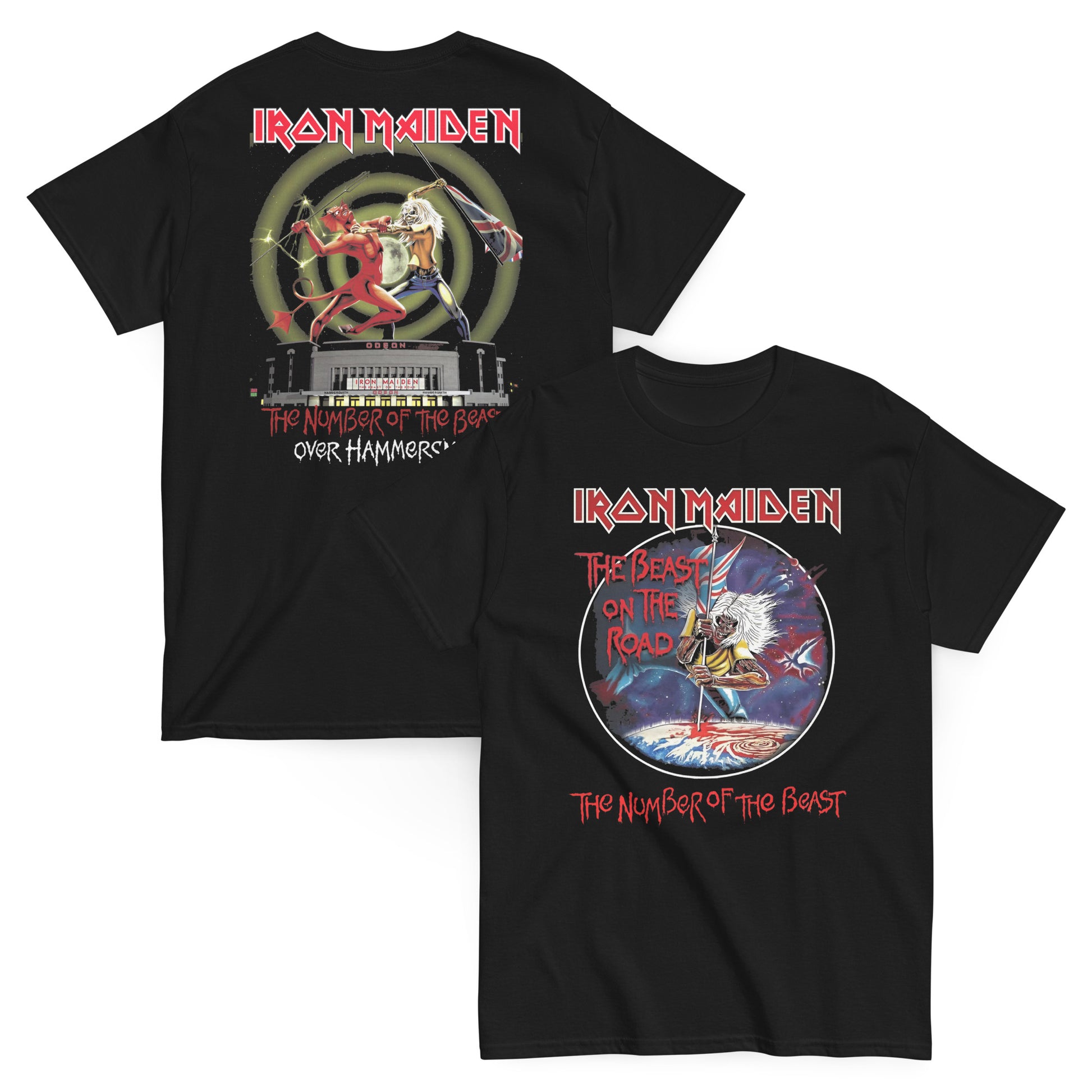 Iron Maiden Camiseta Heavy Metal Beast on the Road Unisex Premium