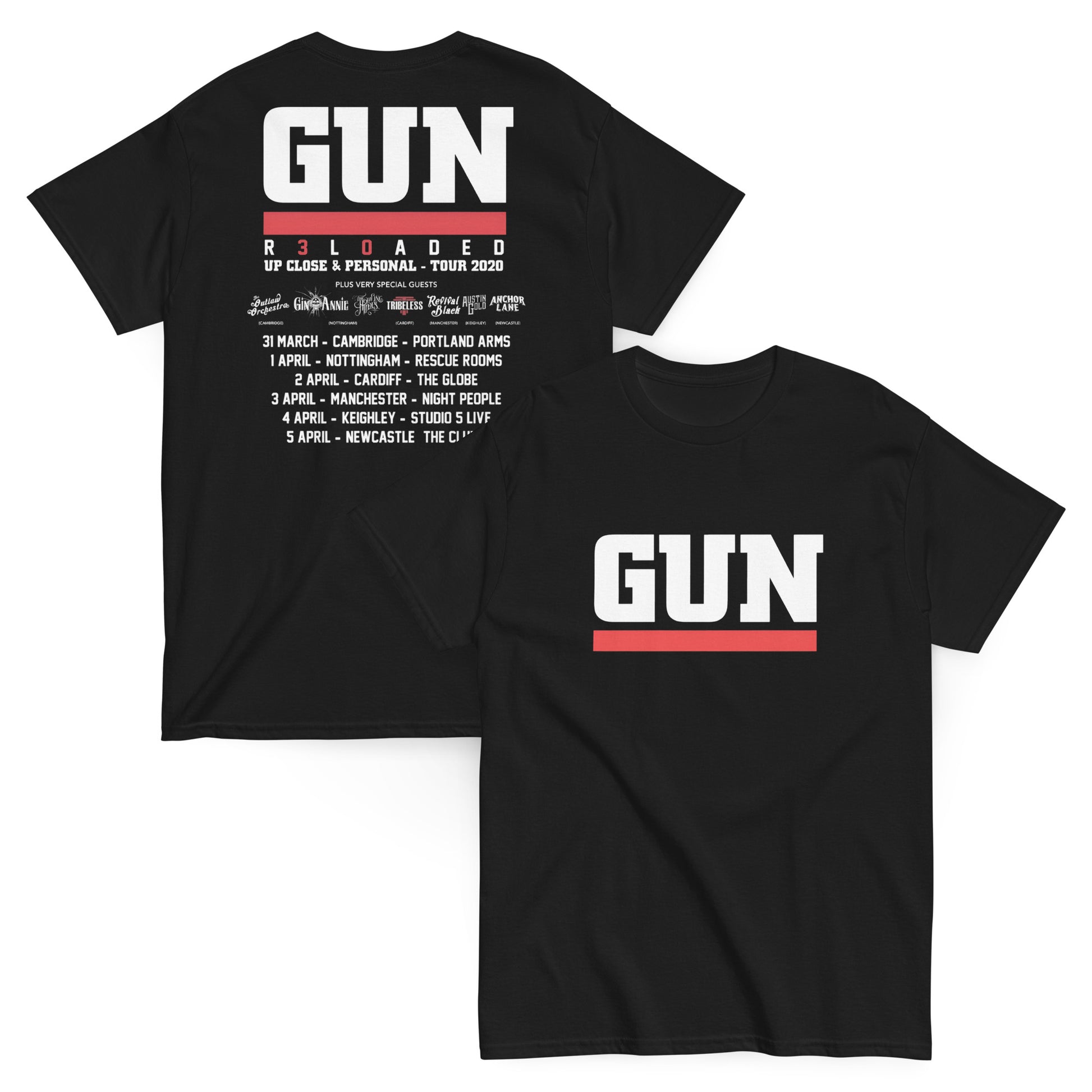 Gun Camiseta Hard Rock Glasgow Unisex Clásica