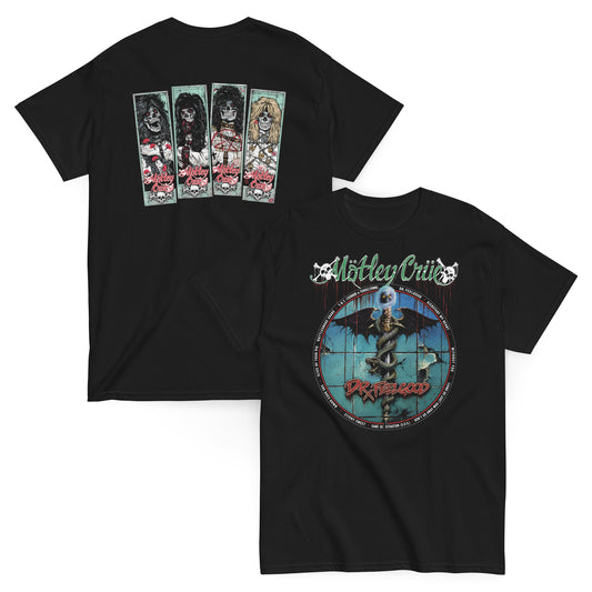 Mötley Crüe Camiseta Glam Metal Dr. Feelgood Nikki Sixx Unisex Premium