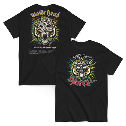Motorhead Camiseta Heavy Metal Overkill Tour Unisex Clásica
