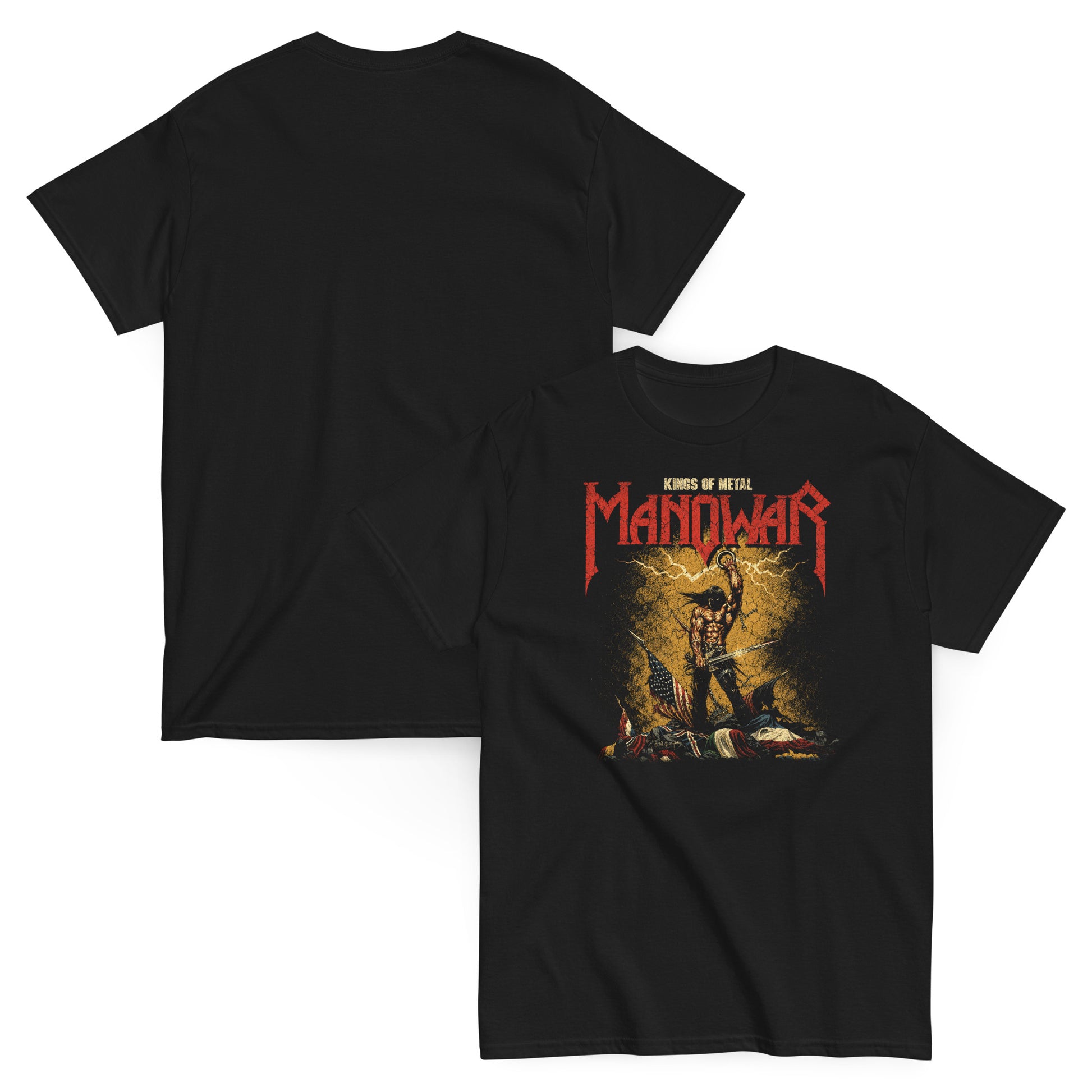 Manowar Camiseta Heavy Metal Kings of Metal Unisex Clásica