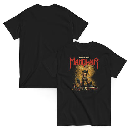Manowar Camiseta Heavy Metal Kings of Metal Unisex Clásica