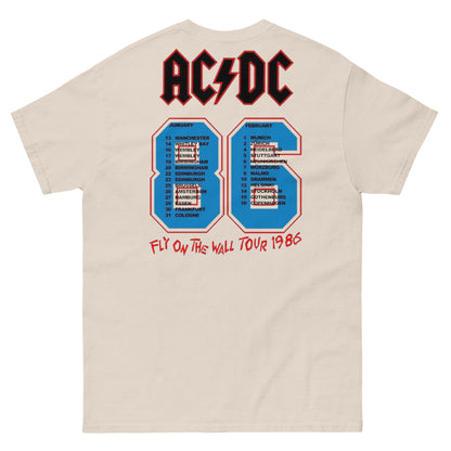 AC/DC Camiseta Hard Rock Fly on the Wall 1985 Unisex Clásica