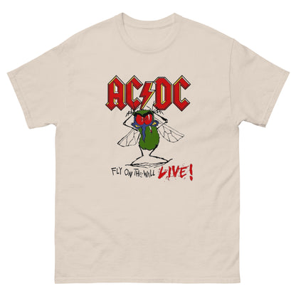 AC/DC Camiseta Hard Rock Fly on the Wall 1985 Unisex Clásica