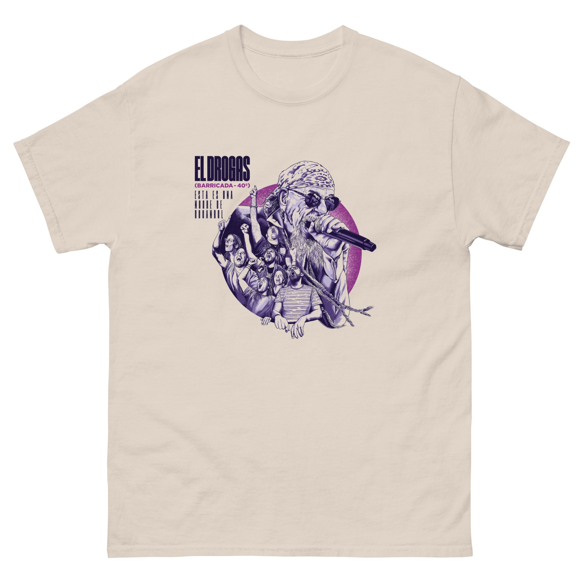 El Drogas - Camiseta Rock Radical Pamplona Unisex Clásica