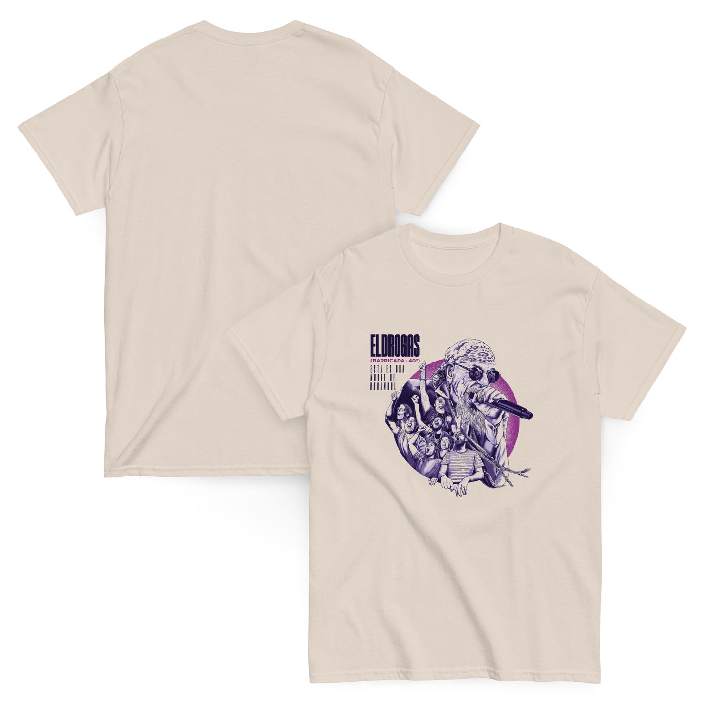 El Drogas - Camiseta Rock Radical Pamplona Unisex Clásica