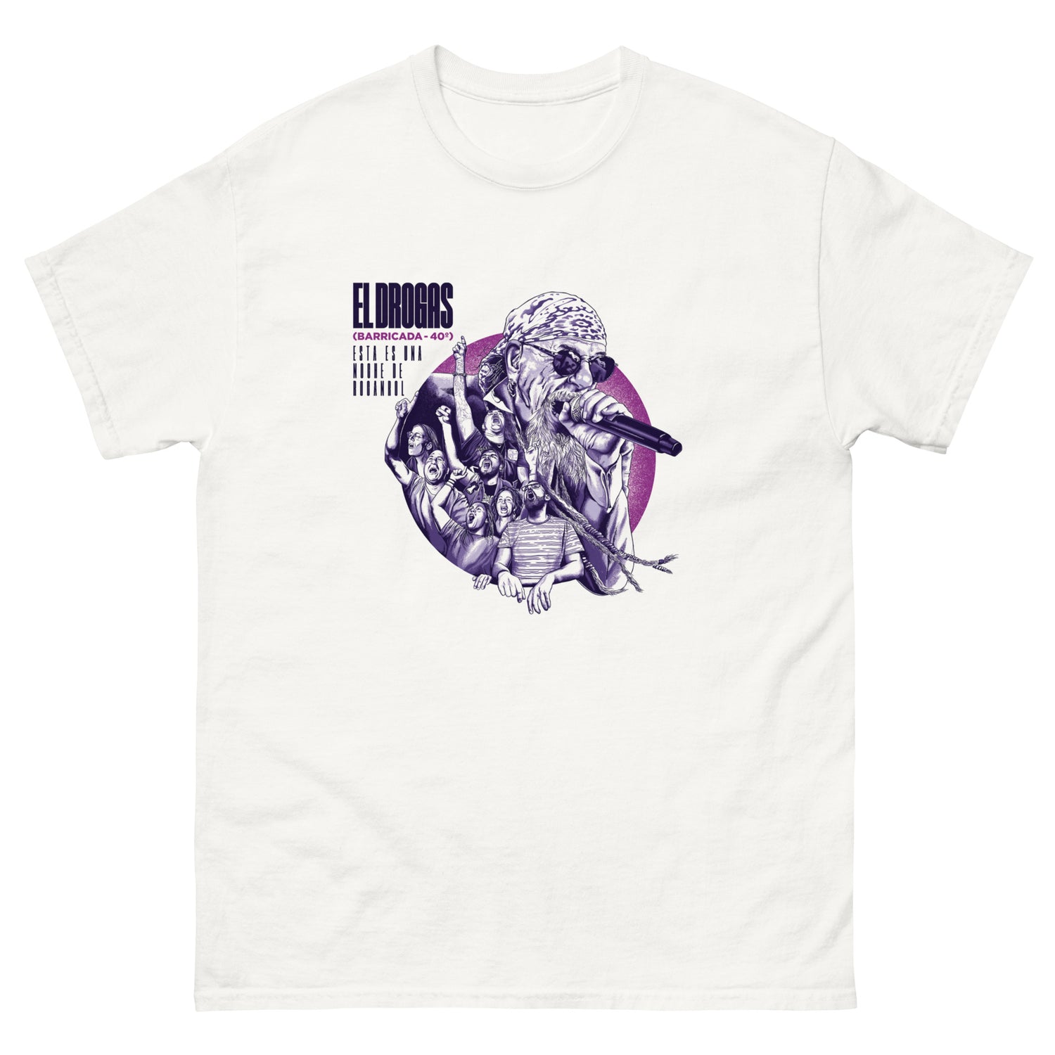 El Drogas Camiseta Rock Español Pamplona Unisex Clásica