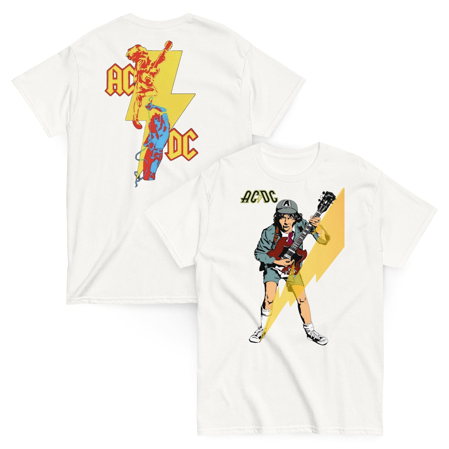 AC/DC Camiseta Hard Rock Angus Young Unisex Premium